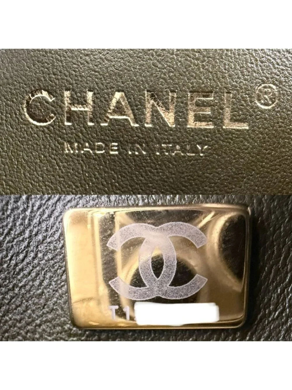 Chanel Shoulder Bag Quilted Boy 20 CC Logo Bag Crossbody Boy Lambskin Khaki